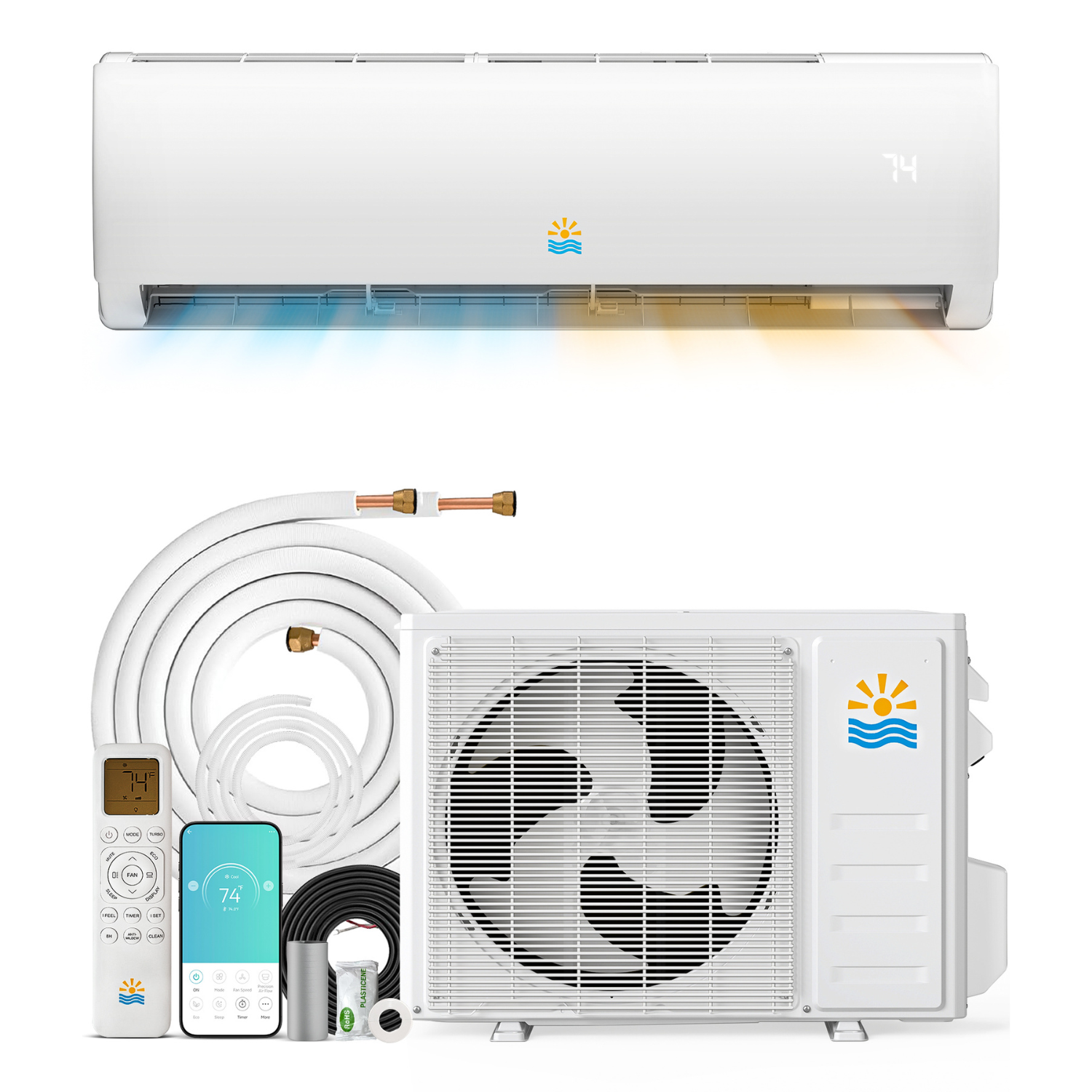 12000BTU Mini-Split Air Conditioner - Arctic White