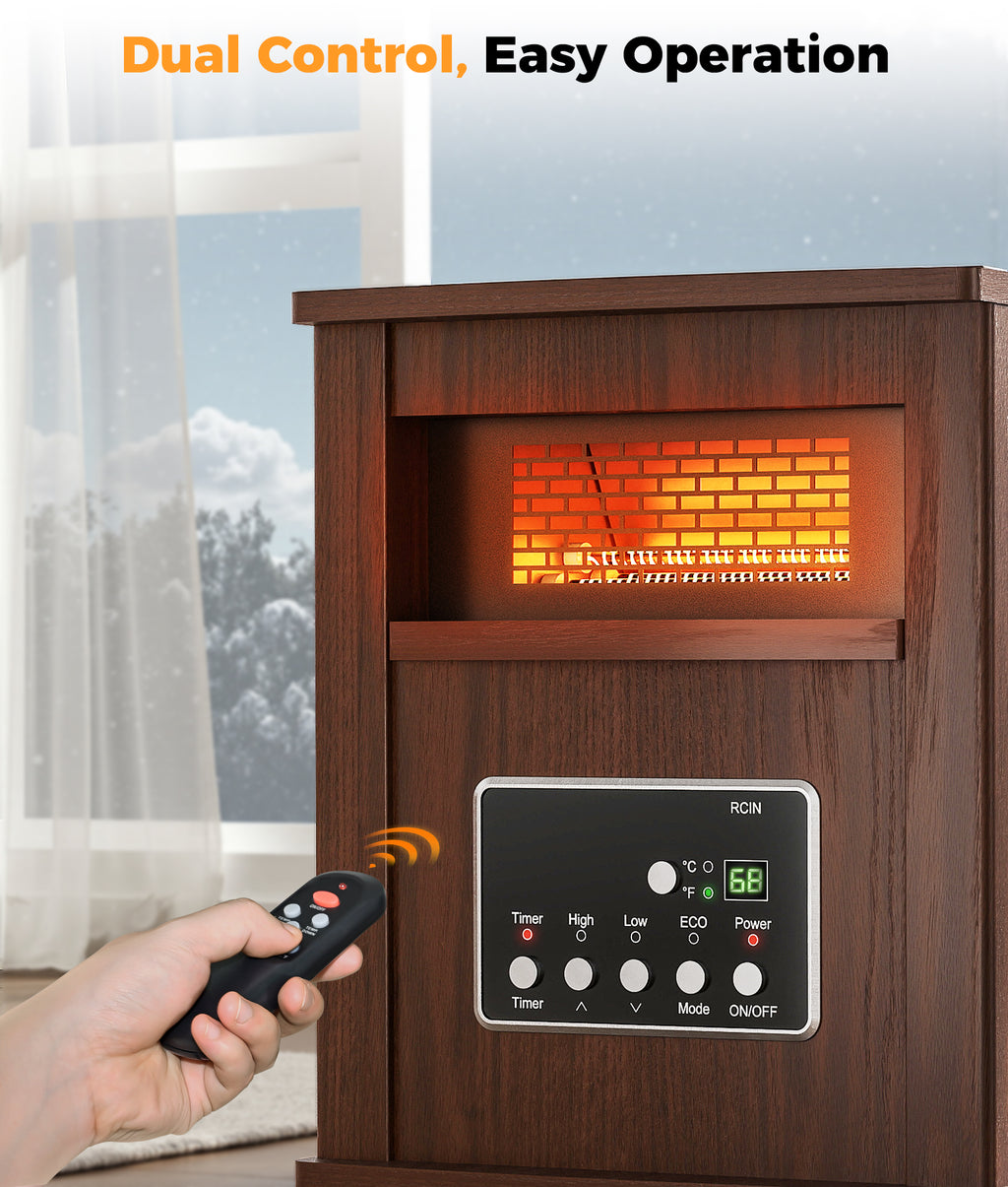 1500W Infrared Space Heater for Indoor Use