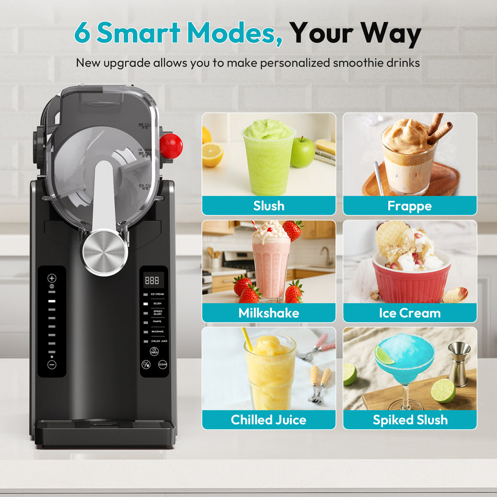 6-in-1 Slushy Machine with 70oz & No Ice Needed Design #PASCE0197