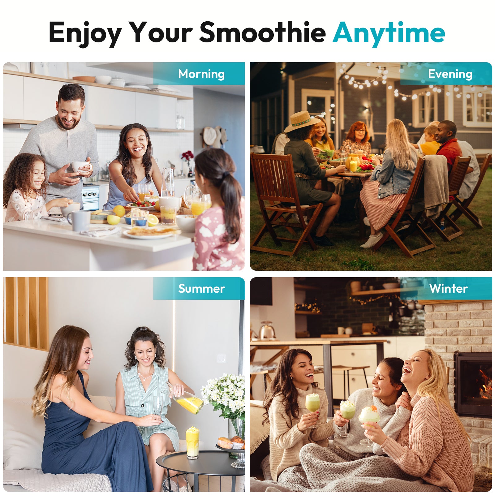 6-in-1 Slushy Machine with 70oz & No Ice Needed Design #PASCE0197