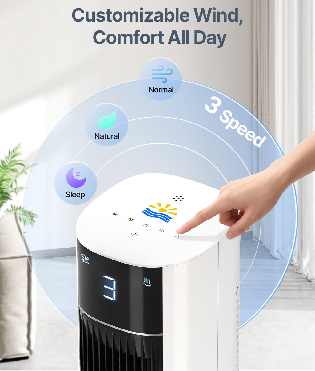Evaporative Cooling Fan, Compact & Portable with 1000 CFM Airflow (CE0194)
