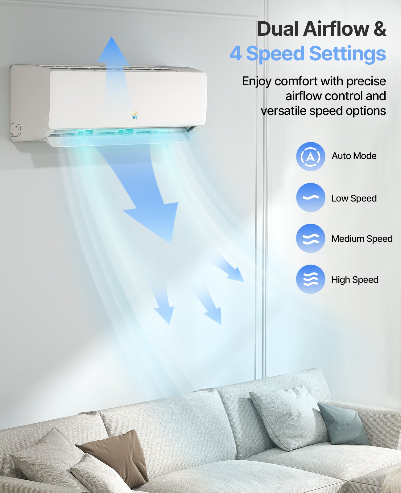 18000 BTU SEER19 Mini Split AC/Heating System