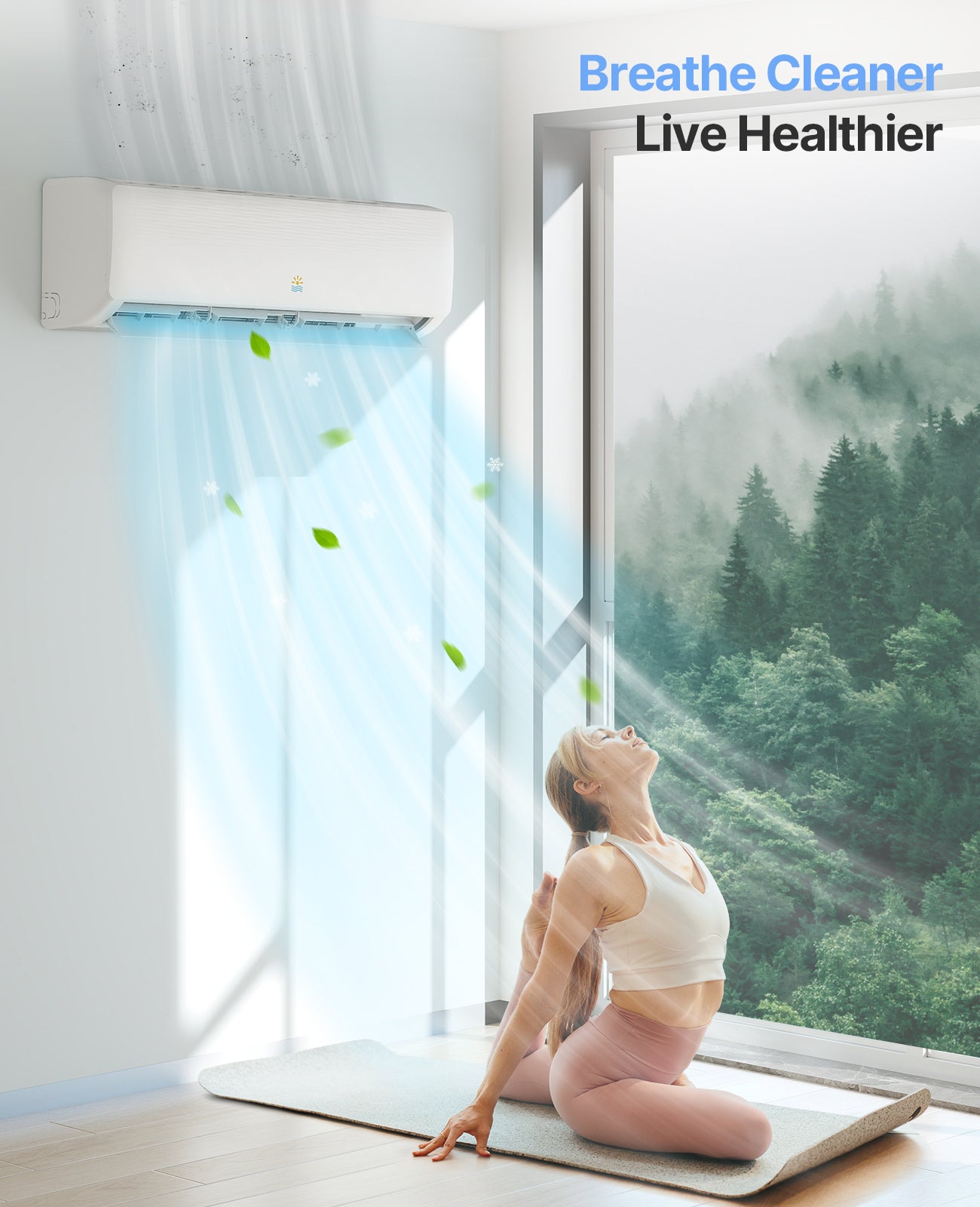 18000 BTU SEER19 Mini Split AC/Heating System
