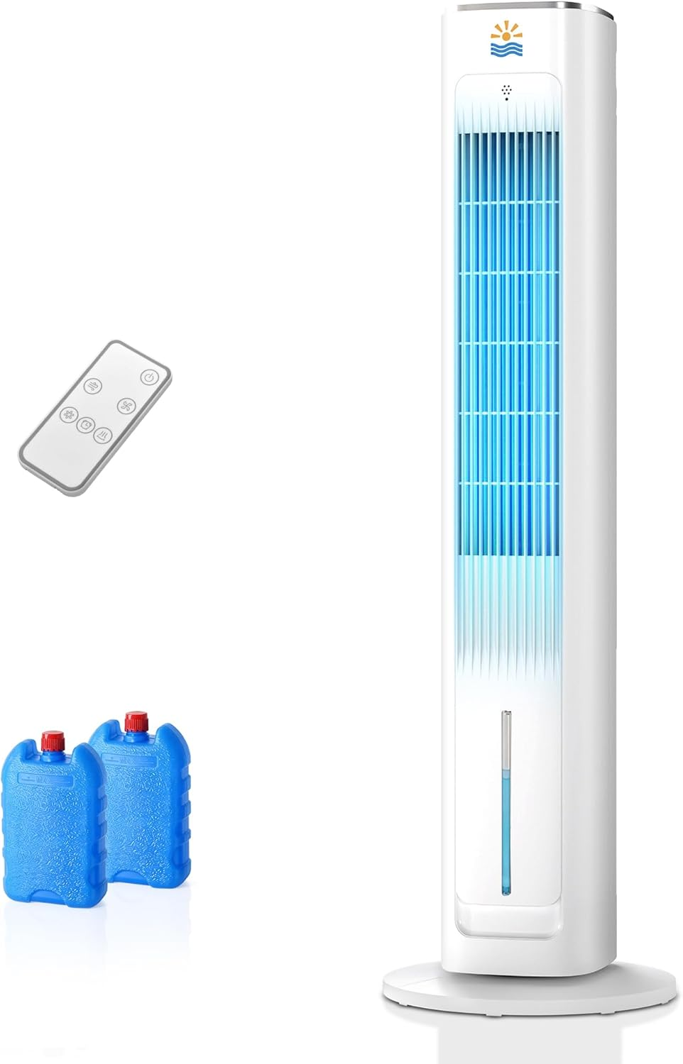 Portable Evaporative Air Cooler, 3-in-1 Cooling with Water-Cooled & Ice-Enhanced Chill